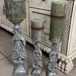 Candle Holders Whith Candles