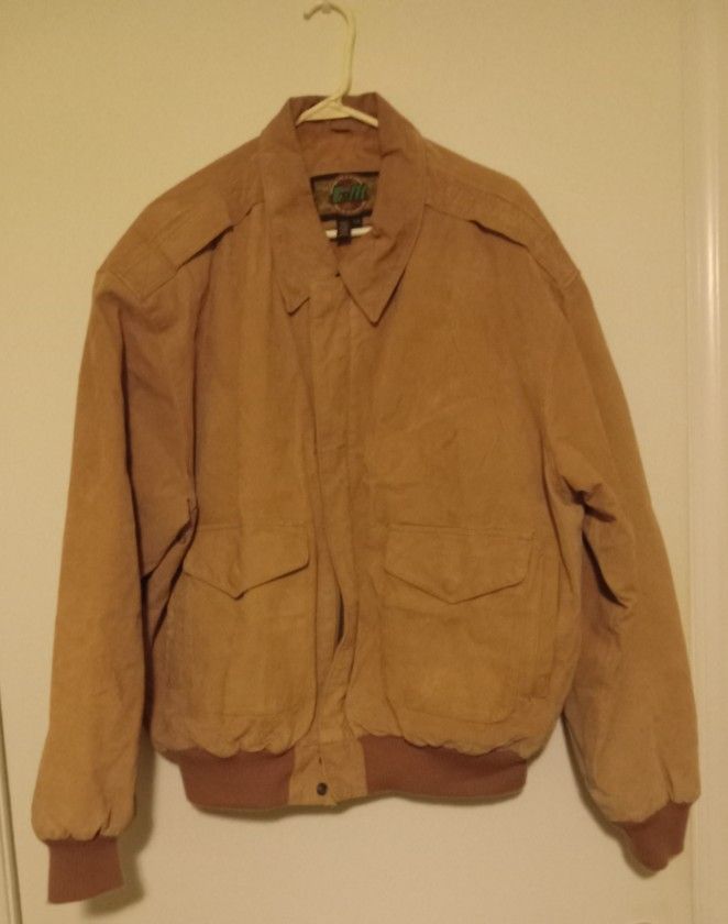 Suede Leather Global Identity G III Men's Large JacketSuede Leather Global Identity G III Men's Large Jacket