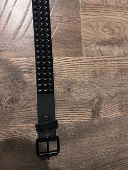 Women’s black studded belt