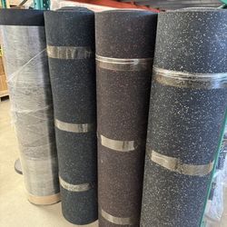 Over 100 Rolls In Stock - RUBBER FLOORING GYM FLOOR - COMMERCIAL GRADE! Heavy Duty Indestructible, Better Than Horse Stall Mats 