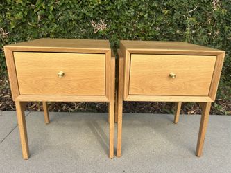 2 Mid Century Modern Style Nightstands