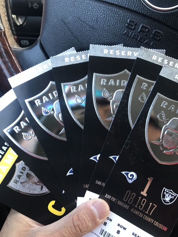 Cheap raiders ticket 4 tonight's game