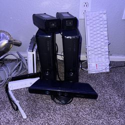 2 Xbox 360’s, Wii, and a RGB gaming keyboard