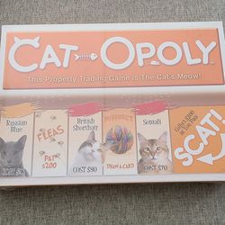 Cat OPoly - Late For The Sky -Property Trading Game Is The Cat's Meow Brand New