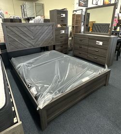 Grey Queen 4pc bedroom set
