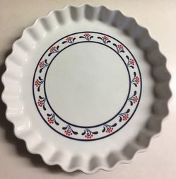 Copco Country Fine Porcelain Pie Plate