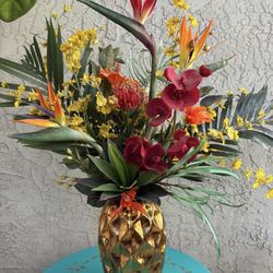 Beautiful Tropical Floral Arrangement 3 Feet Tall
