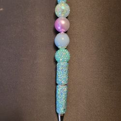 Blue Beaded Pen
