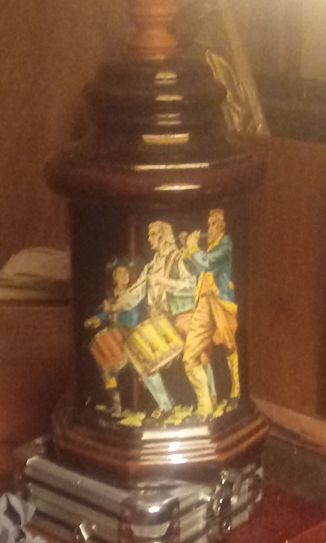 Civil war lamp made hand made and painted..cool....history finest..