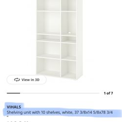 Ikea vihals shelving unit
