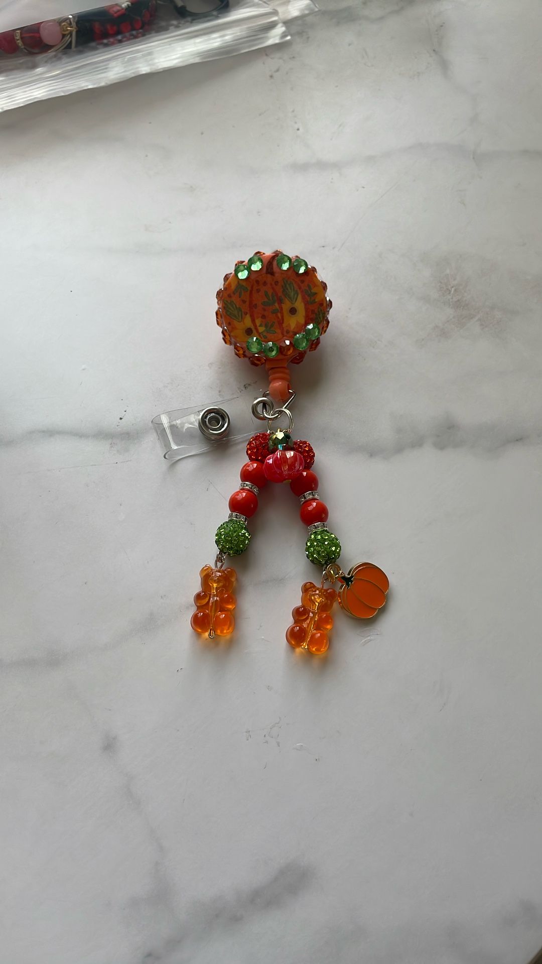 Holiday handmade name badge