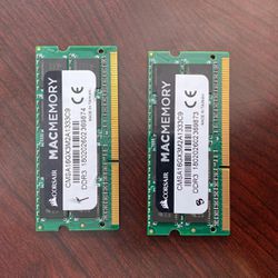 Mac DDR3 RAM - 2x8GB (16GB Total)