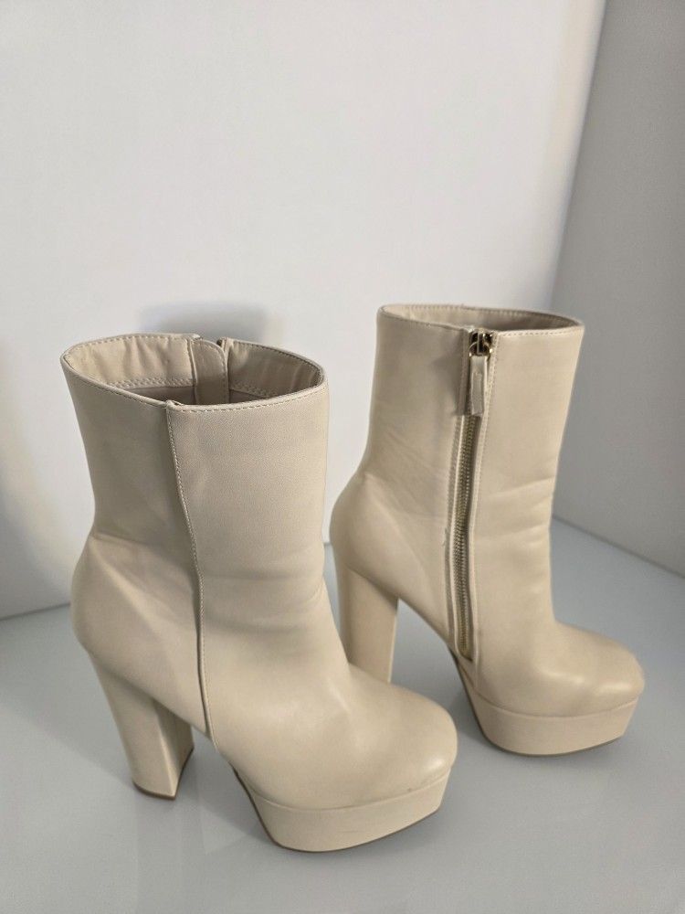 White Platform Boots