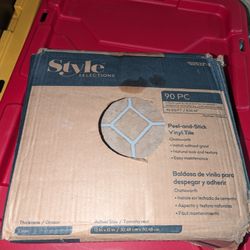 Box Of Peel And Stick Tiles 90 Ct Sealed