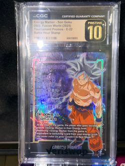 CGC pristine E-22 Energy marker 2025 battle hour