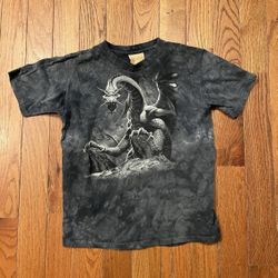 The Mountain Dragon Tie Dye T-Shirt Shirt Kids Youth XL Grunge Vintage Y2K Retro