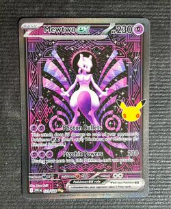Mewtwo ex Pokémon Card 151/128 Secret Rare