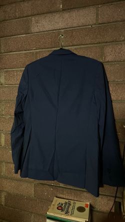 Navy Blue Two-Button Suit Jacket