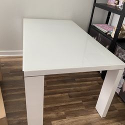 White Dining Table Or Desk