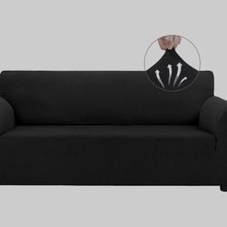 New Sofa Slip Cover-3 Cushion Sofa Cover-black 