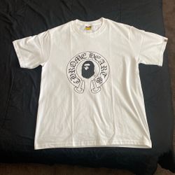 Adult Medium Bape Chromehearts Shirt