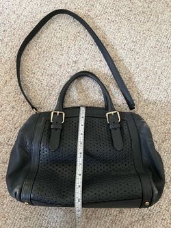 Kate Spade Mercer Gray Leather Satchel