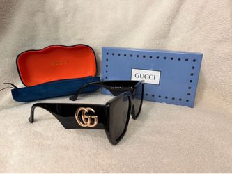 Gucci GG0956S Oversized Square Sunglasses Black Authentic Full Set W/ Case