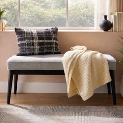 Accent Bench, Gray, NEW in box