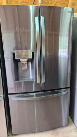 LG Black Stainless steel refrigerator