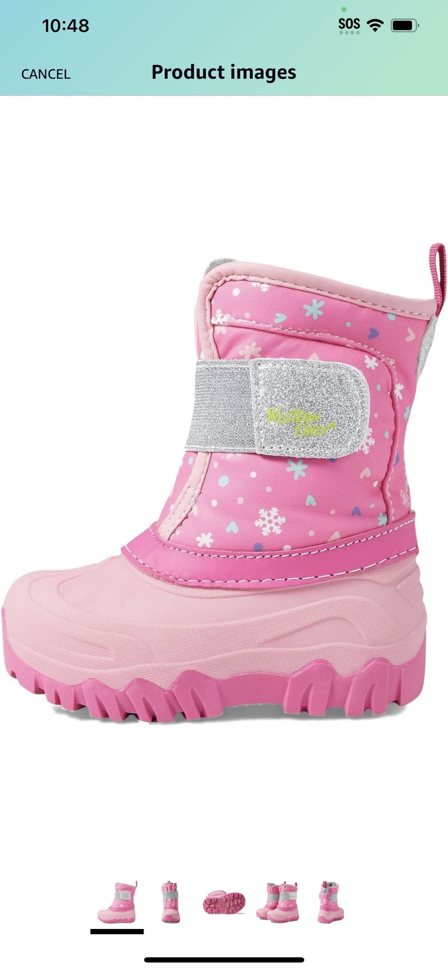 Western Chief Unisex-Child Baker Snow Boot Size 1