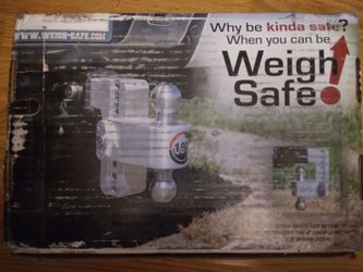 Weigh Safe trailer hitch with wall mount -3" shank