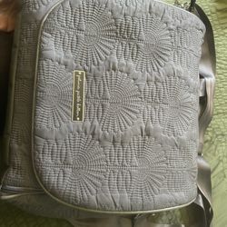 Petunia Pickle Bottom Gray Boxy Backpack