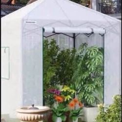 Greenhouse, 94 x 94 x 99 inches. New