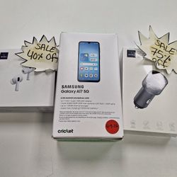 Galaxy A17 5g With Car Charger and Earbuds