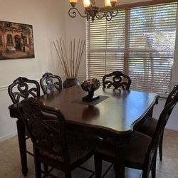 LARGE FORMAL  DINING TABLE - SET