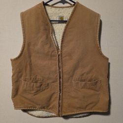 Vintage Carhartt Vest Tan Size Large