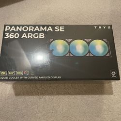 AIO TRYX PANORAMA 360 ARGB LIQUID COOLER WITH AMOLED DISPLAY GAMING PC PARTS FOR SALE 