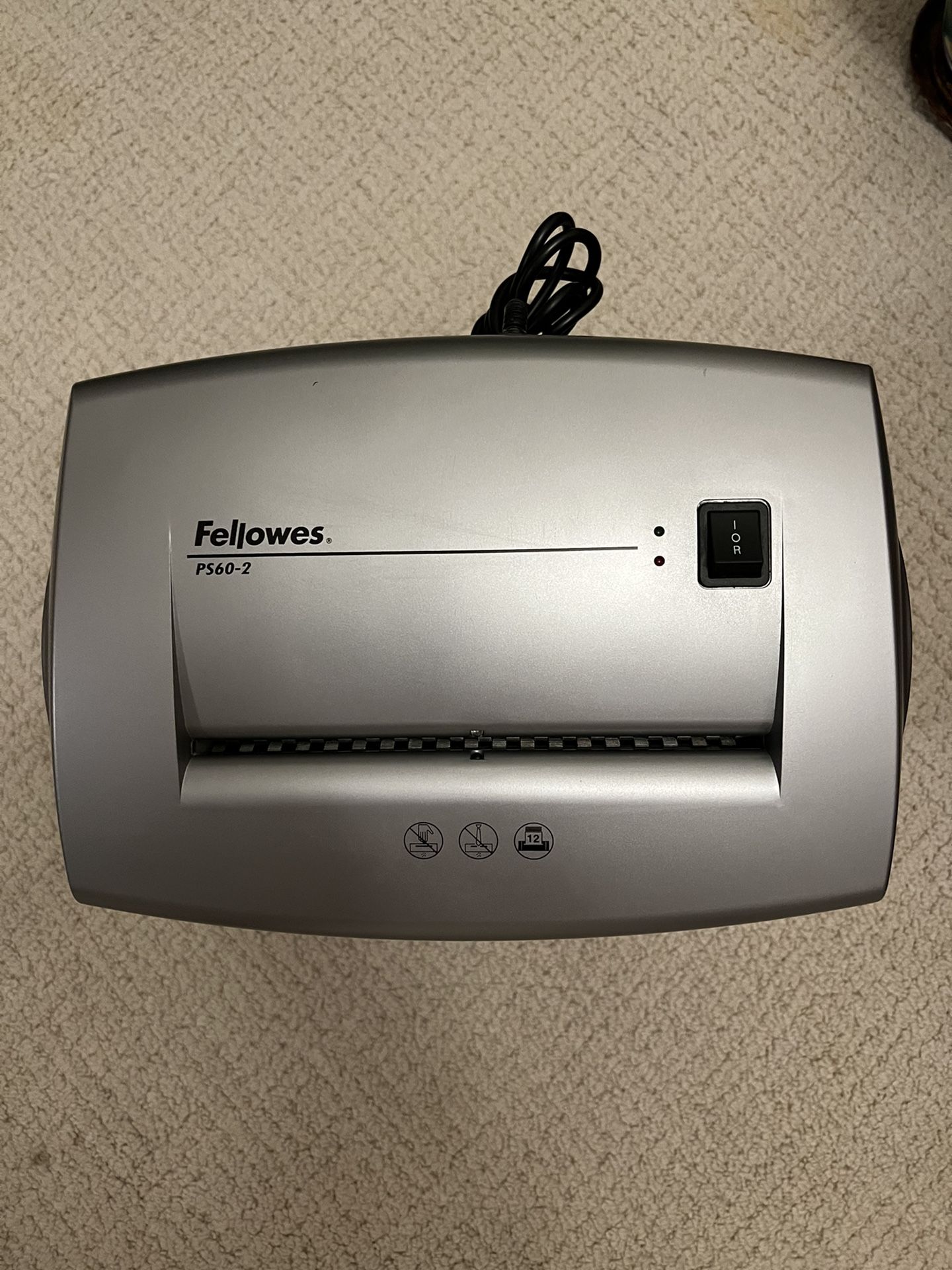 Fellowes Paper Shredder with Bin Model PS60-2