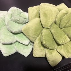 Set Of 2 Succulent Pillows 