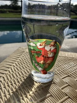 Vintage Santa Coca Cola Goblet