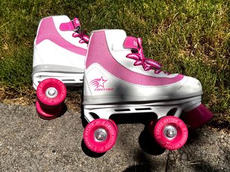 Roller Derby FireStar Girls Roller Skates Youth Size 1 Pink White