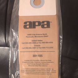 (contact info removed)5 Commercial Paper Dust Bags 