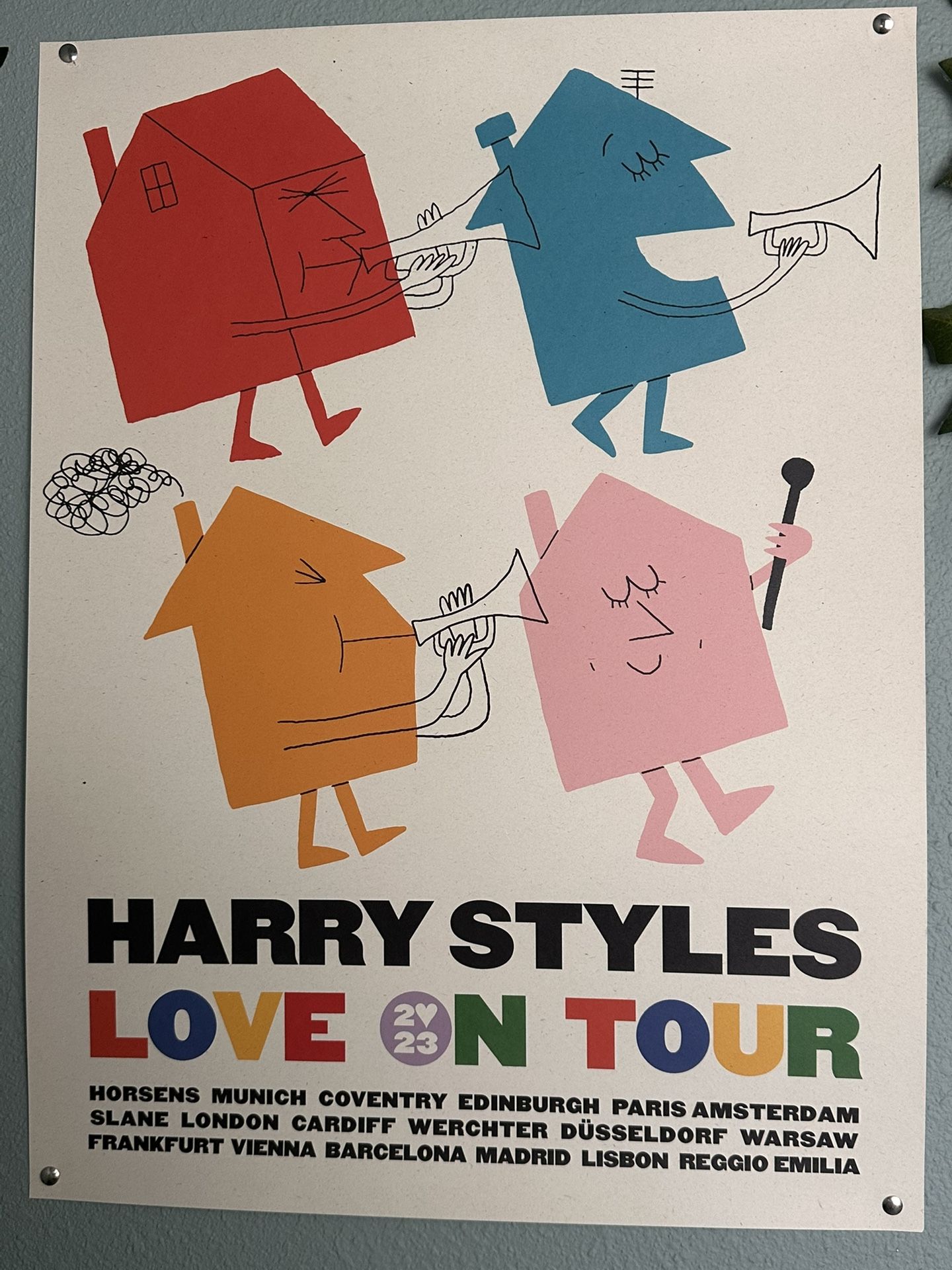 Harry Styles 2023 Love On Tour Poster
