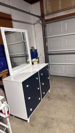 Wood dresser clean and nice .