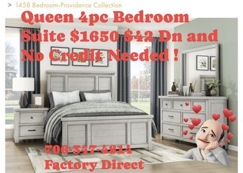 Queen Bed , Dresser , Mirror , Night Stand Delivered 