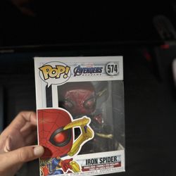 Funko Pop! Marvel Avengers Endgame Iron Spider Figure #574 with Protector