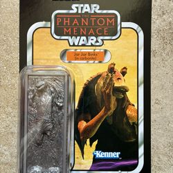 Star Wars TVC Carbon Freeze Chamber SDCC 2012 Jar Jar Binks (in Carbonite) Unpunched 