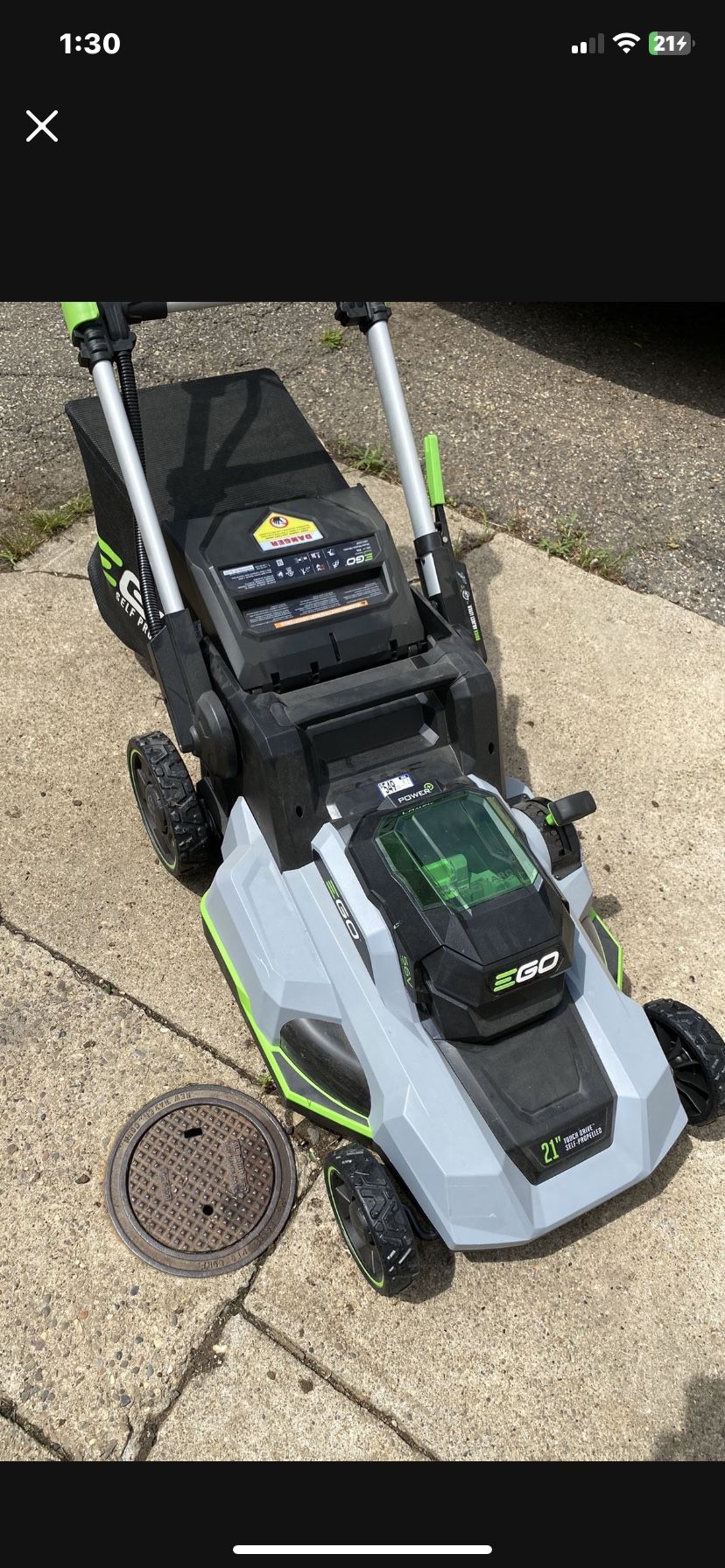 New Never Used EGO LM2125SP 56 Volt Self Propelled Lawn Mower