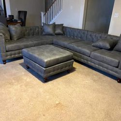New Gray Modular Sectional Couch Only $50 Down Payment 