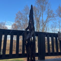Lightning Struck Log Statue